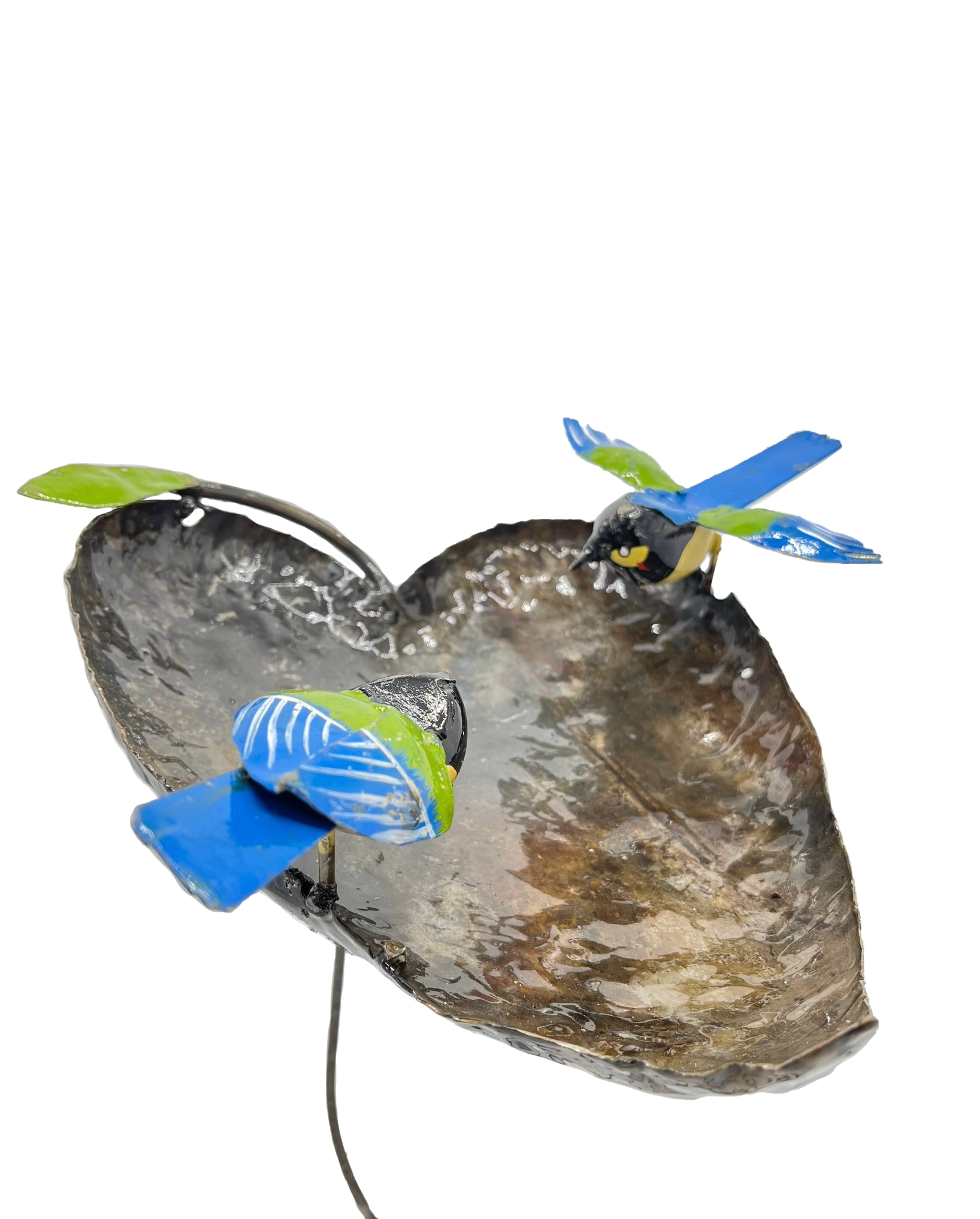 Great tit bird feeder on a rod (Medium)