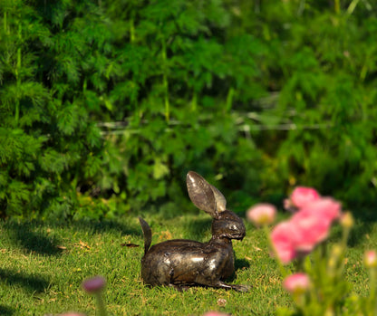Handcrafted rabbit sculpture garden patio decor Afrisculpts