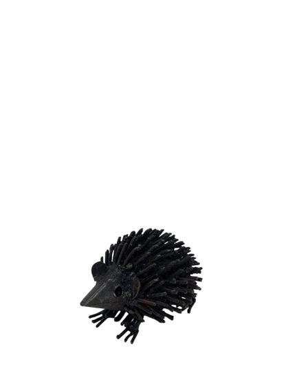 small hedgehog sculpture recycled metal indoor decor Afrisculpts