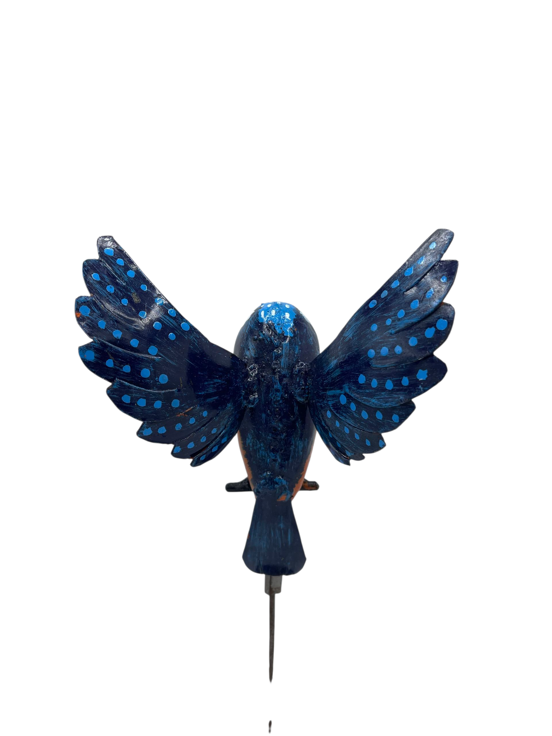 Handcrafted kingfisher sculpture indoor outdoor decor Afrisculpts